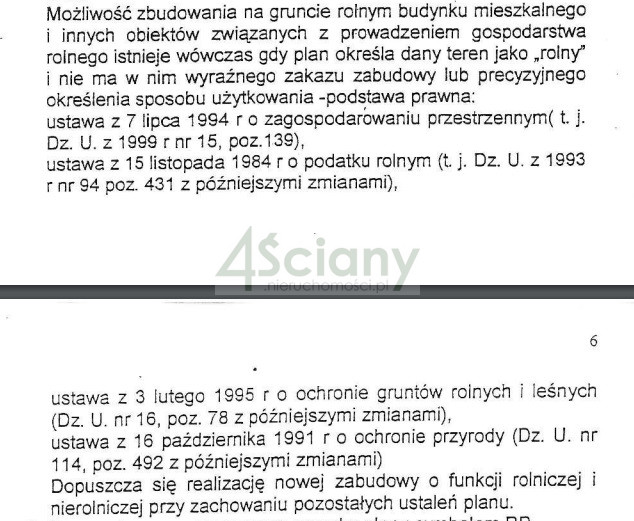 Działka Sprzedaż Bartoszówka Gajówka Bartoszówka